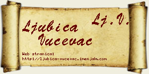 Ljubica Vučevac vizit kartica